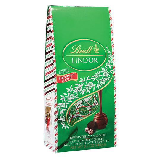 Lindt Lindor Peppermint Cookie Chocolate Truffles - 12 Count