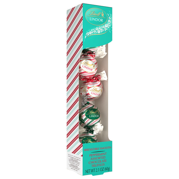 Lindt Lindor Peppermint Duo Chocolate Truffles - 20 Count