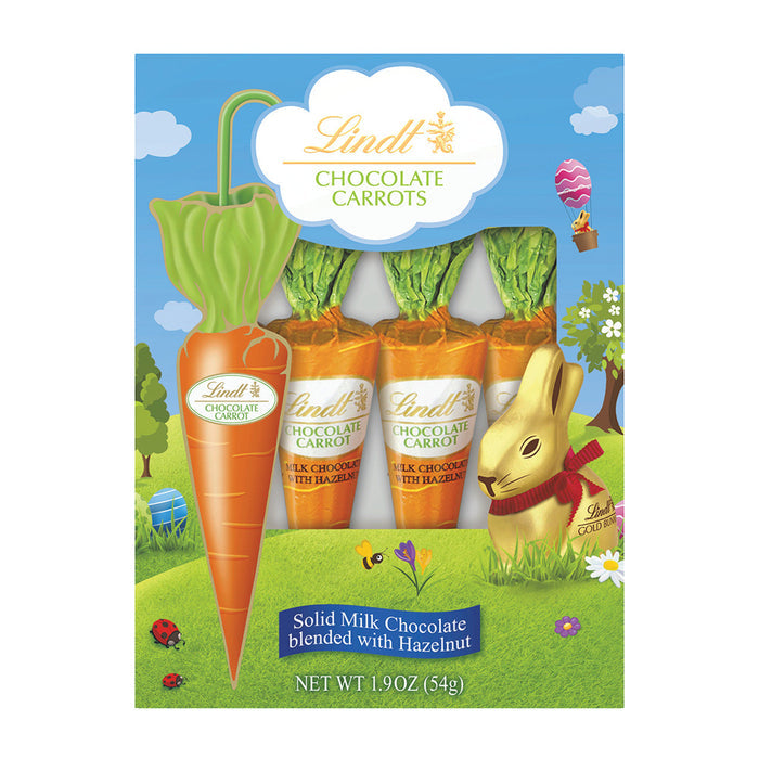 Lindt Milk Chocolate Foiled Carrot Candy - 18 Count