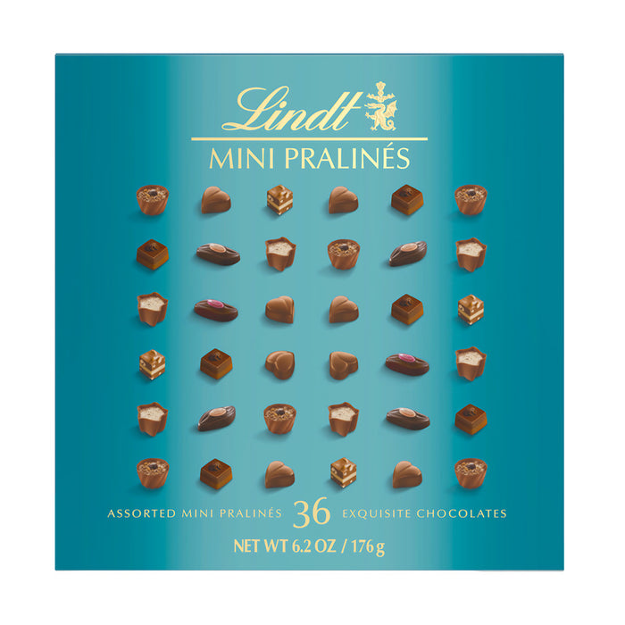 Lindt Mini Pralines Turquoise Chocolate Box - 8 Count
