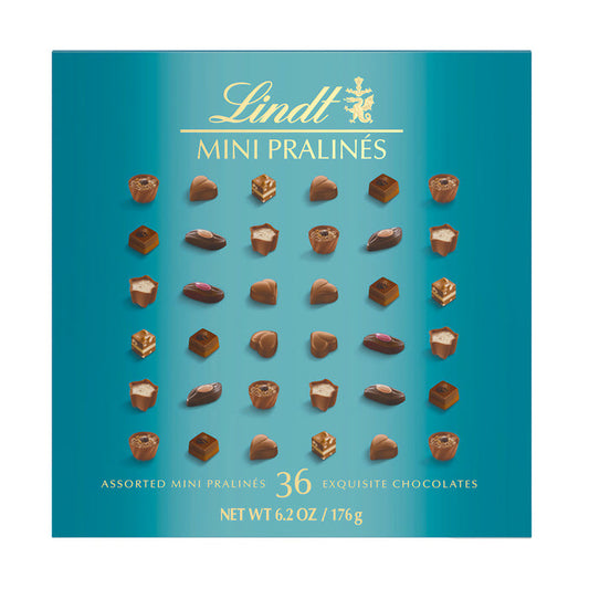 Lindt Mini Pralines Turquoise Chocolate Box - 8 Count