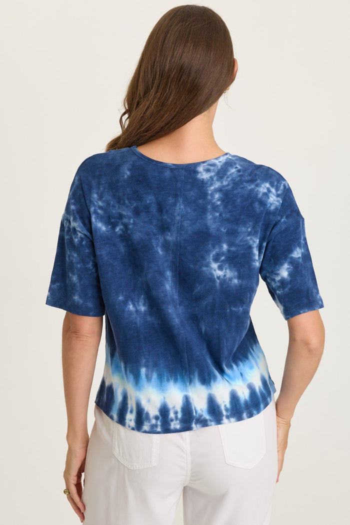 Wearables Lino Twill/Jersey Boat Neck Tee