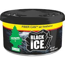 LITTLE TREES AIR FRESHENER FIBER CAN BLACK ICE 30G - LTAFFCBLI30G Pie's Variety Store