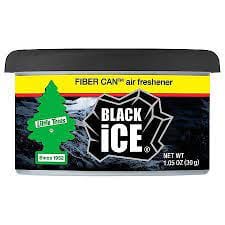 LITTLE TREES AIR FRESHENER FIBER CAN BLACK ICE 30G - LTAFFCBLI30G Pie's Variety Store