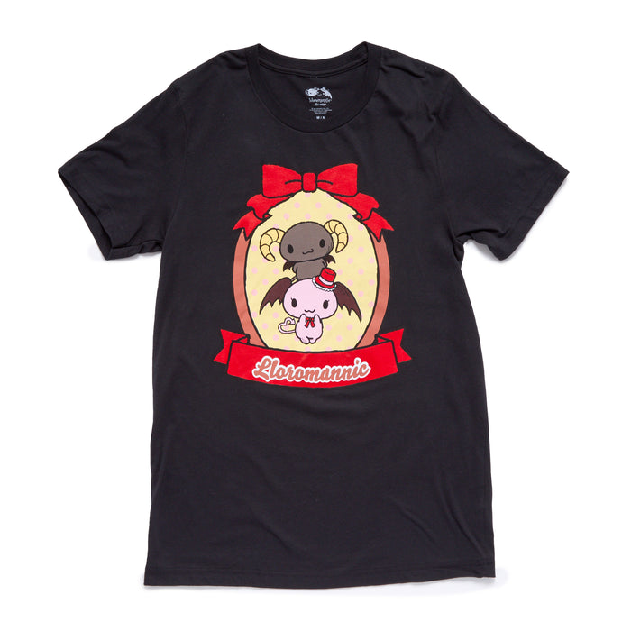 Lloromannic Adult Bows & Dots Tee (Charcoal) Apparel Mad Engine Global LLC