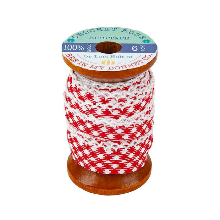 Lori Holt Crocheted Bias Tape- Red