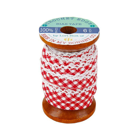 Lori Holt Crocheted Bias Tape- Red