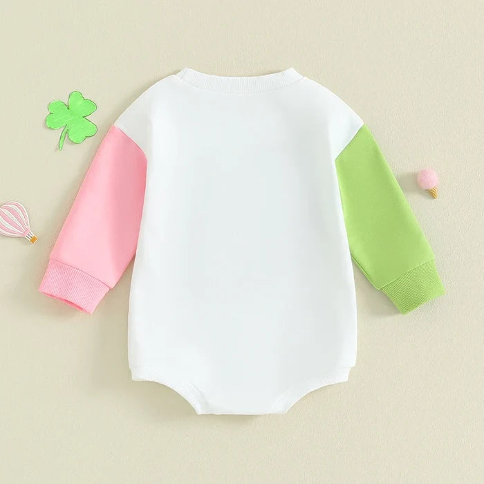 LUCKY BABE Long-Sleeve Onesie