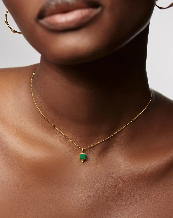 Lucy Williams Malachite Choker | 18k Gold Vermeil/Malachite Necklaces Missoma