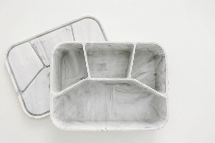 Lunchbox, 100% Food Grade Eco-Friendly Leak-Proof Silicone Bento Box, 4 Compartment, - Eco Trade Company