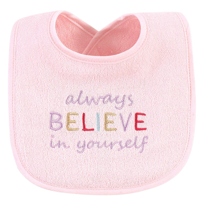 Luvable Friends Unisex Baby Cotton Drooler Bibs with Fiber Filling, Unicorns And Mermaids, One Size