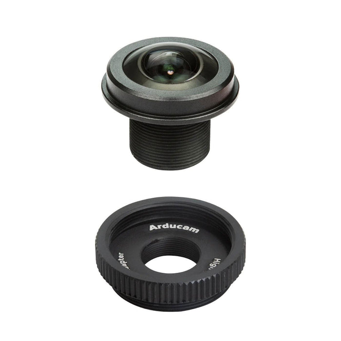 M12 Lens - 180-Degree Fisheye with Raspberry Pi HQ Camera Adapter by Arducam - The Pi Hut