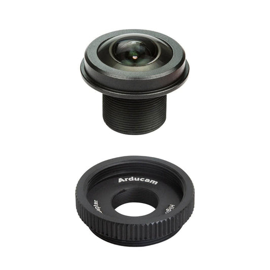 M12 Lens - 180-Degree Fisheye with Raspberry Pi HQ Camera Adapter by Arducam - The Pi Hut