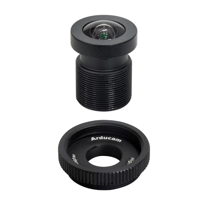 M12 Lens - 90-Degree Wide Angle with Raspberry Pi HQ Camera Adapter by Arducam - The Pi Hut