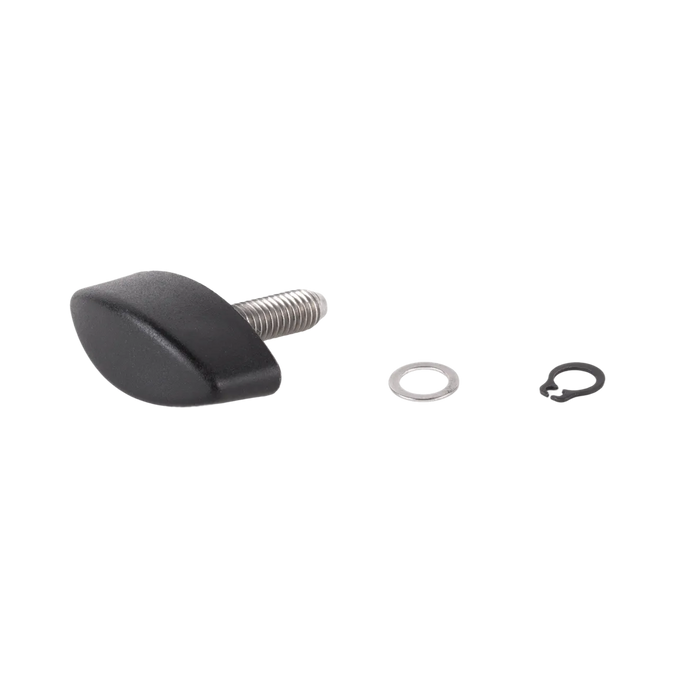 M6 Knob (20mm), Washer, and Retaining Ring