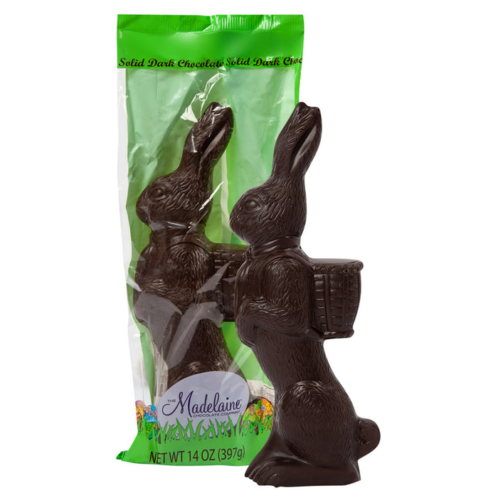 Madelaine Dark Chocolate Standing Rabbit Candy - 12 Count