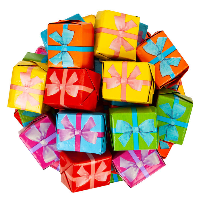 Madelaine Milk Chocolate Foiled Present Candy - 10 LB