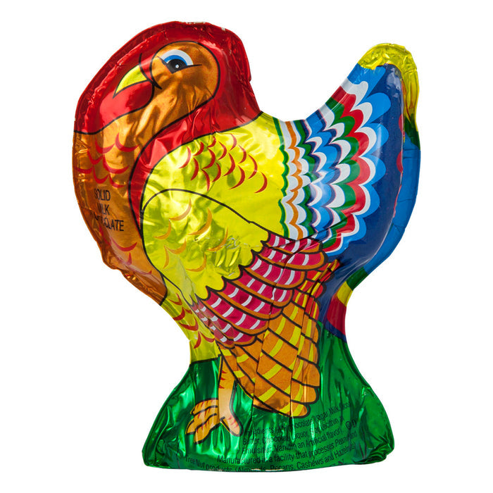 Madelaine Milk Chocolate Foiled Solid Turkey Candy - 24 Count