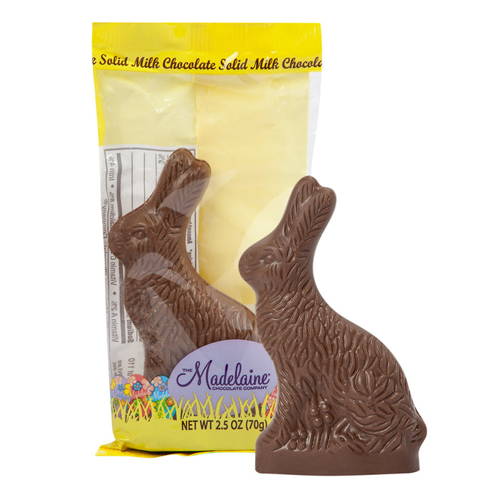 Madelaine Milk Chocolate Sitting Rabbit Candy - 48 Count