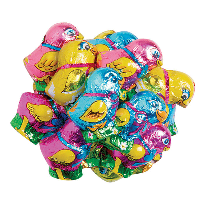 Madelaine Mini Milk Chocolate Foiled Chicks Candy - 10 LB