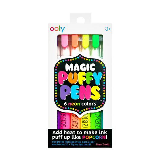 OOLY Magic Puffy Pens front of packaging
