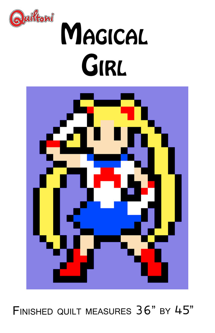 Magical Girl Lap Quilt Pattern PDF