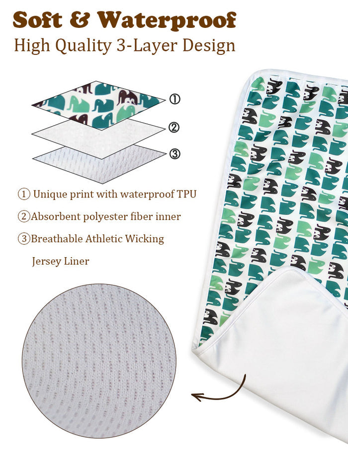 Mama Koala Portable Diaper Changing Pad - 2 PACK