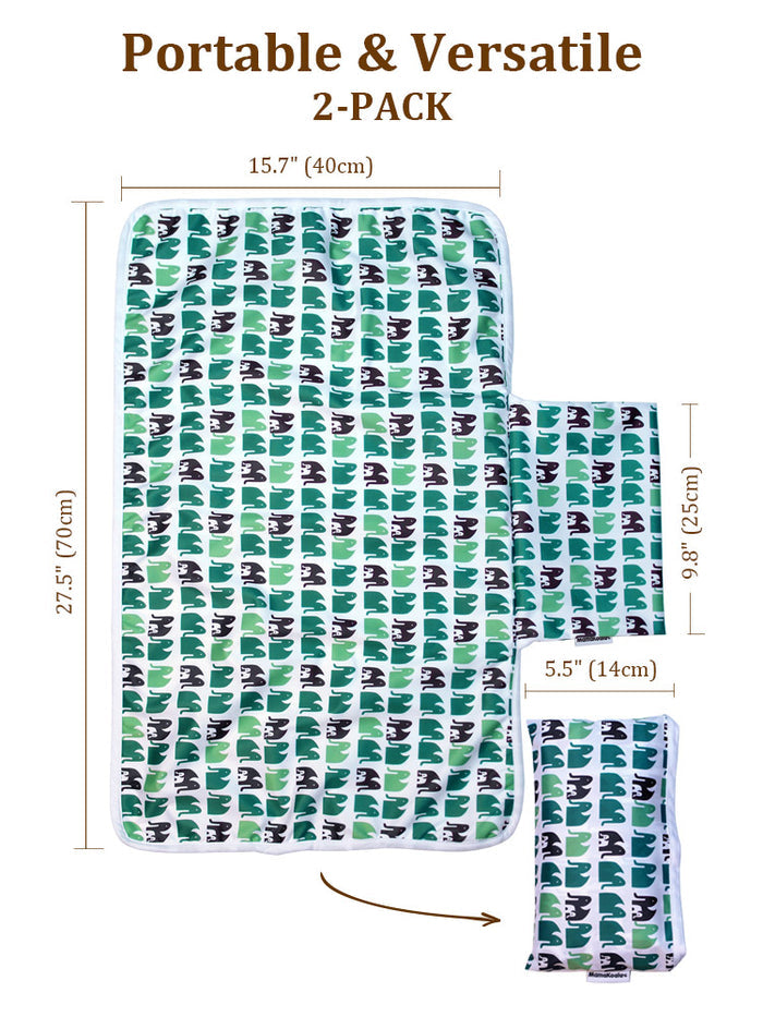 Mama Koala Portable Diaper Changing Pad - 2 PACK