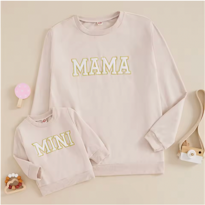 MAMA & MINI Matching Long-Sleeve