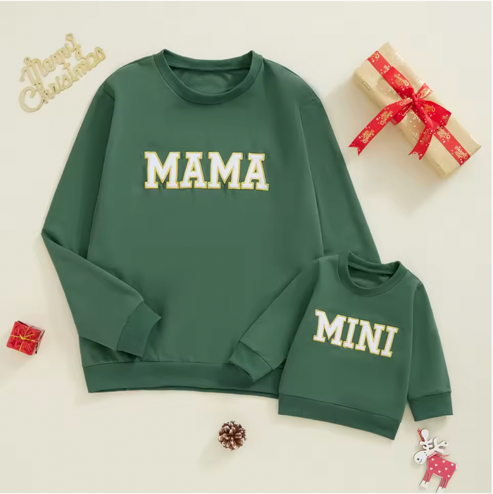 MAMA & MINI Matching Long-Sleeve