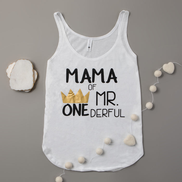 Mama of Mr. Onederful Woman's Tank Top