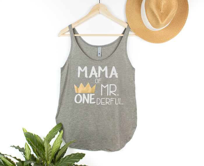 Mama of Mr. Onederful Woman's Tank Top