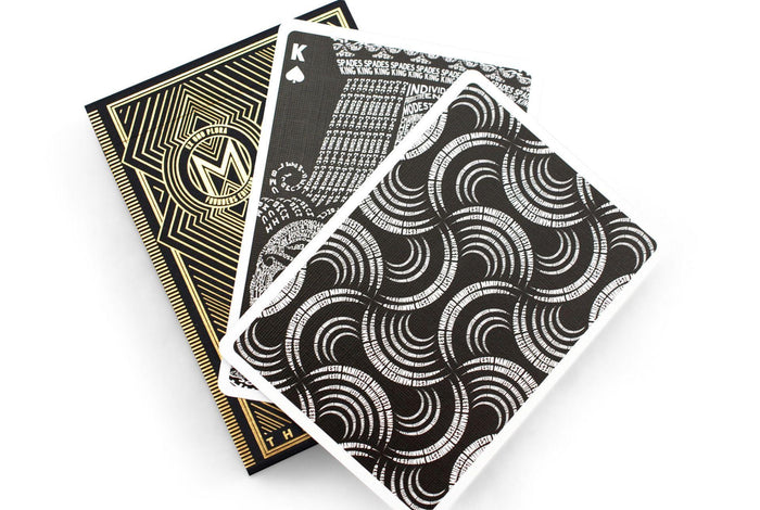 Manifesto Gold Playing Cards by US Playing Card Co.