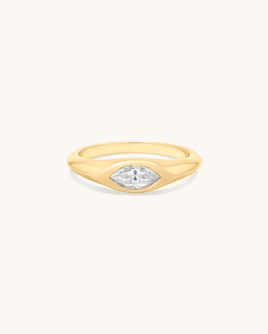 Marquise Signet Ring