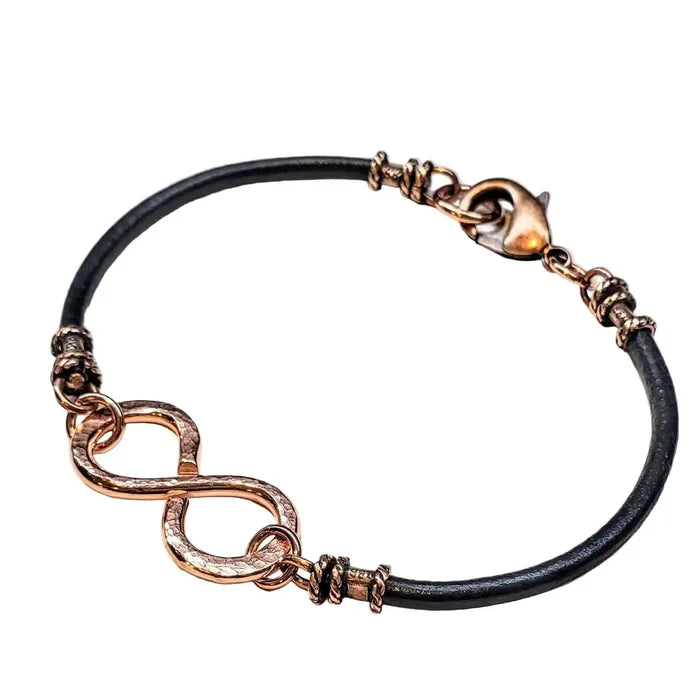 Masculine Sturdy Copper Swivel Infinity Bracelet - Alexa Martha Designs