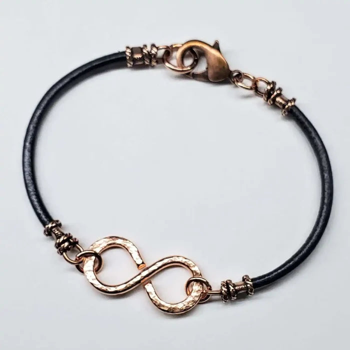 Masculine Sturdy Copper Swivel Infinity Bracelet - Alexa Martha Designs
