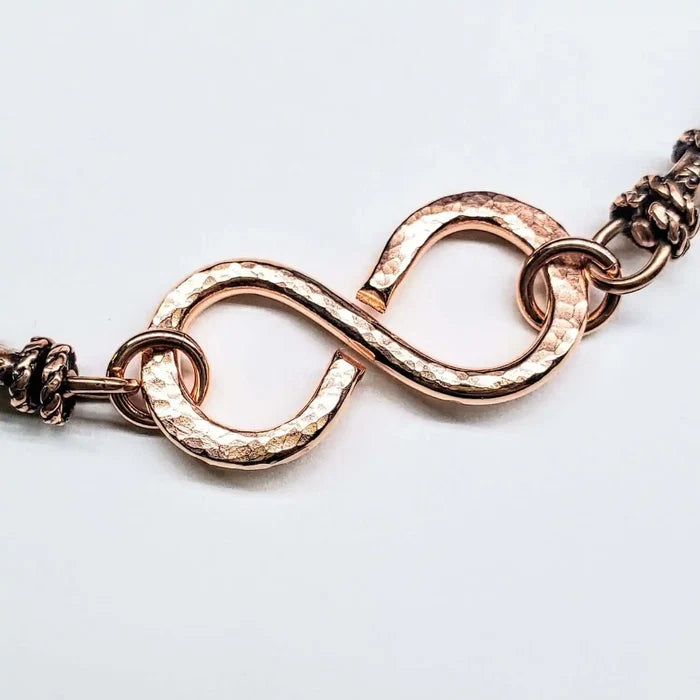 Masculine Sturdy Copper Swivel Infinity Bracelet - Alexa Martha Designs