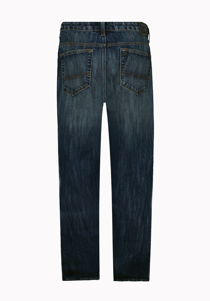Matt Men's Loose Fit Jeans, Sanded and Veined - BM26294