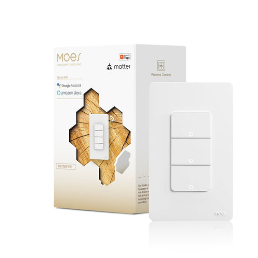 Matter WiFi Smart Light Button Switch App Control Neutral Wire Required US Standard