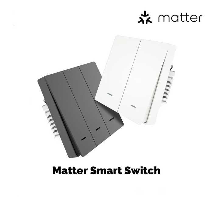 Matter WiFi Smart Push Button Light Switch App Control Neutral Wire Required EU Version