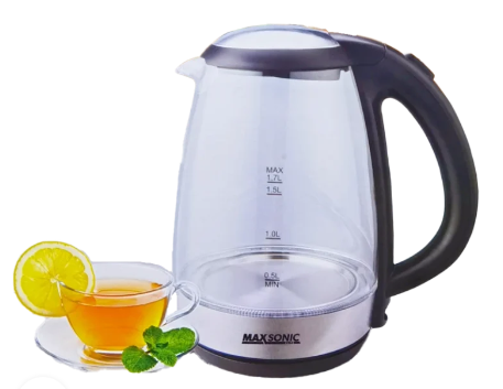 Maxsonic Glass Electric Kettle 1.7 Lt