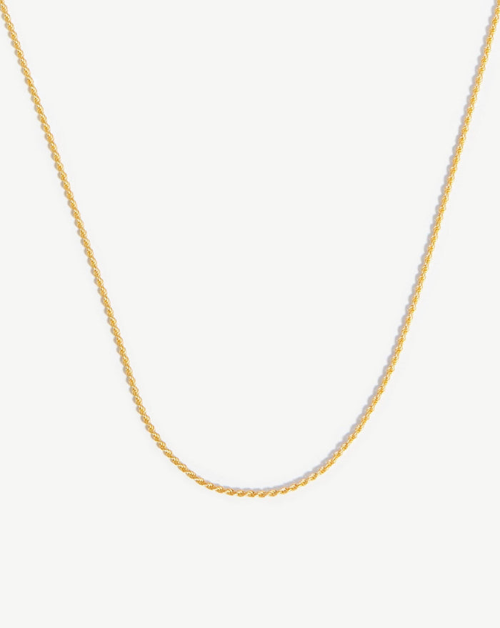 Medium Rope Chain Necklace | 18ct Gold Plated Vermeil Necklaces Missoma