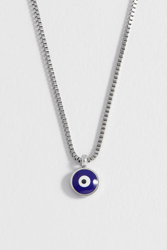 Men's Enamel Evil Eye Necklace