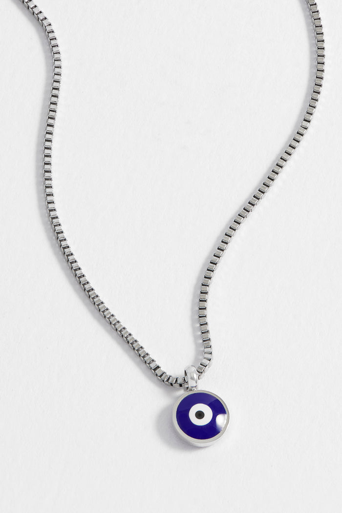 Men's Enamel Evil Eye Necklace