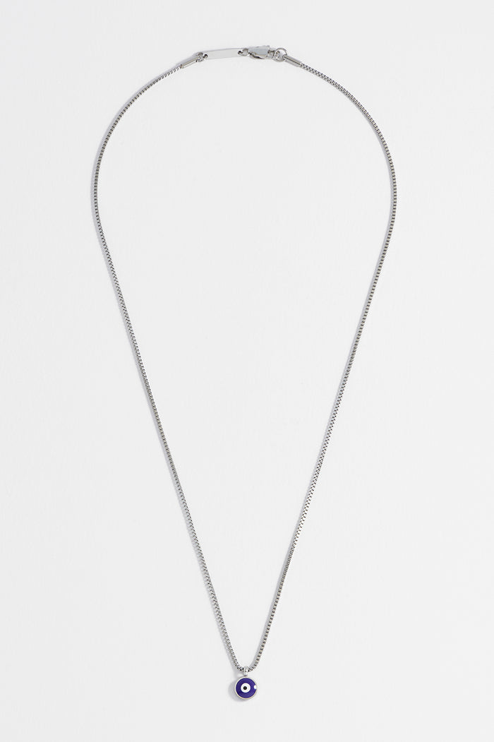 Men's Enamel Evil Eye Necklace