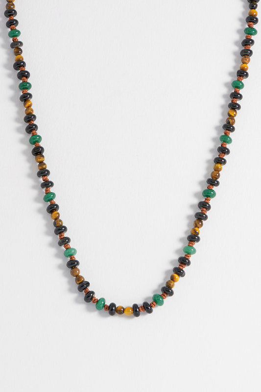 Men's Gemstone Knotted Necklace