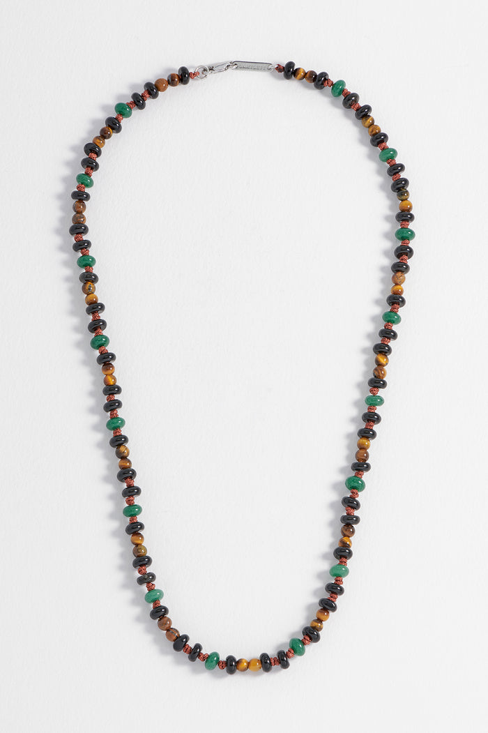 Men's Gemstone Knotted Necklace