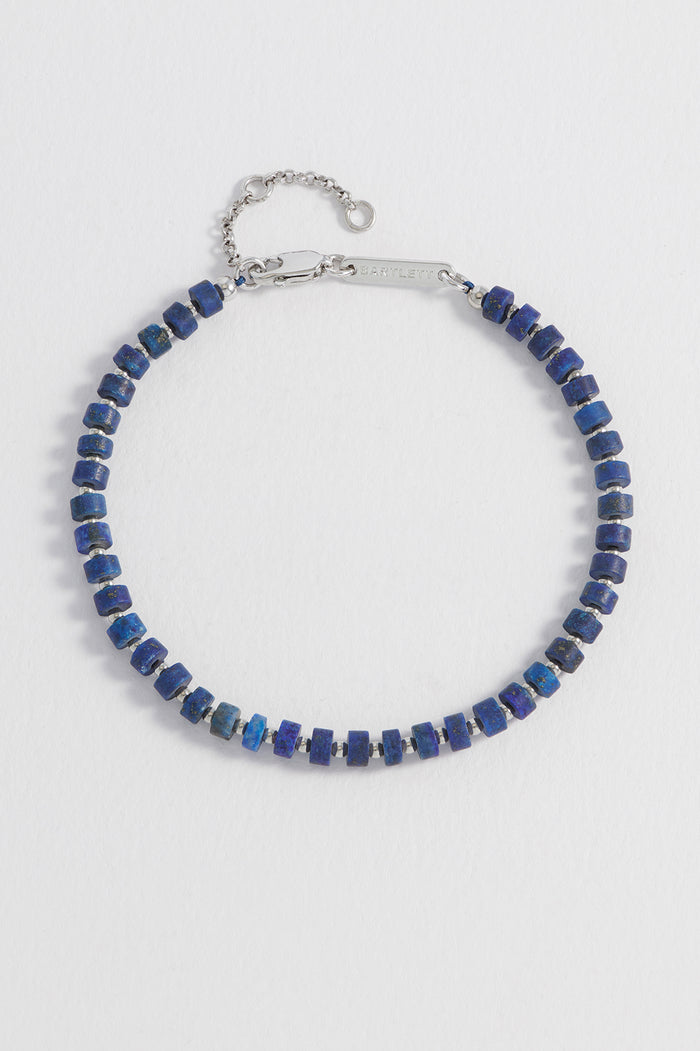 Men's Gemstone Rondelle Bracelet