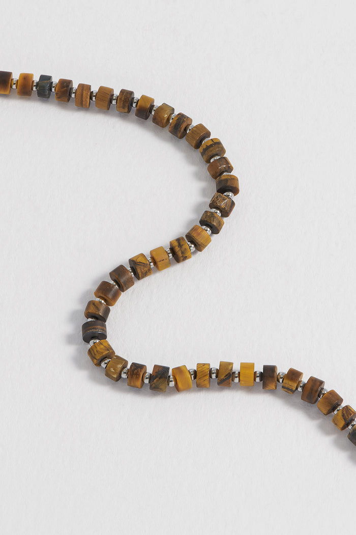 Men's Gemstone Rondelle Bracelet