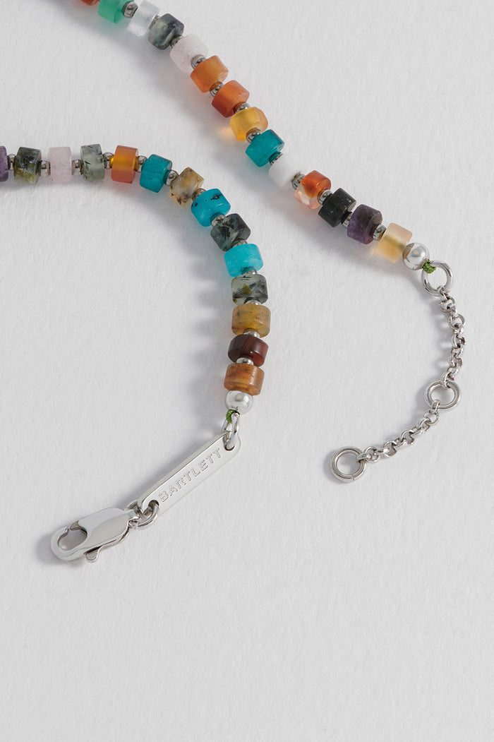 Men's Gemstone Rondelle Bracelet